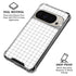 White Grid Pixel 9 Pro XL Clear Case
